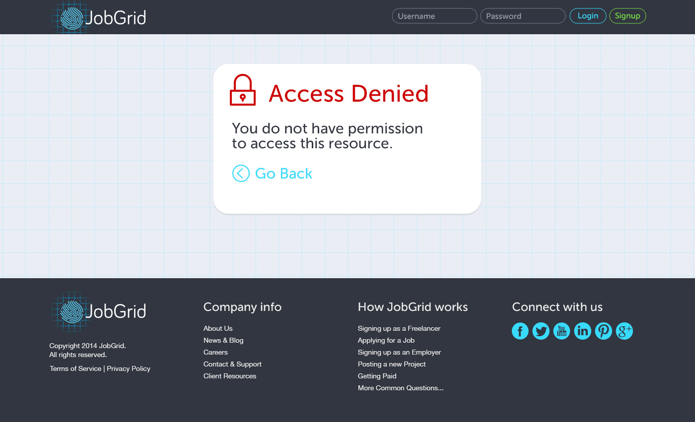 JobGrid-login-access-denied